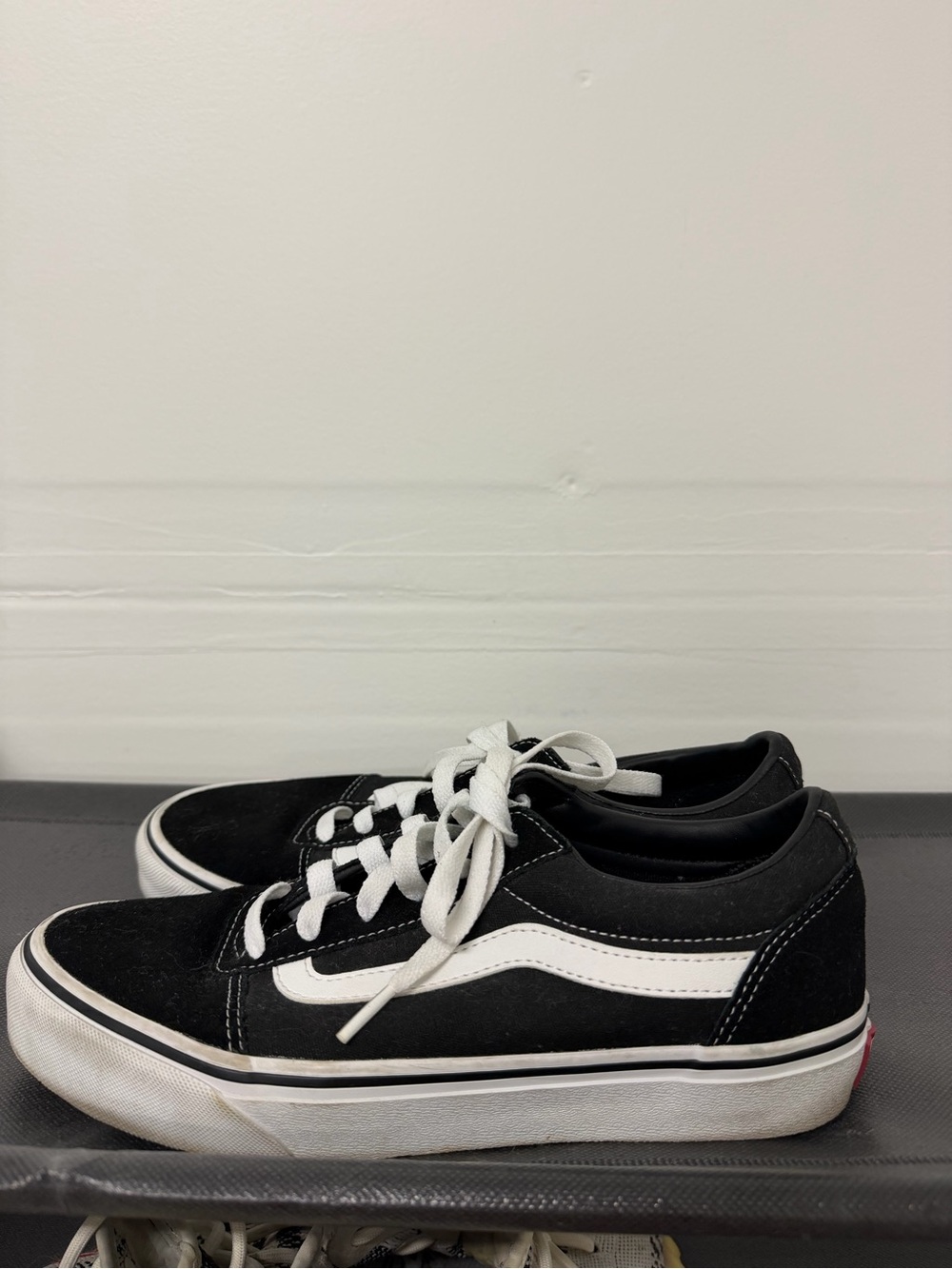 Women’s Vans Old Skool Black and White Lace-Up Sneakers 8.5